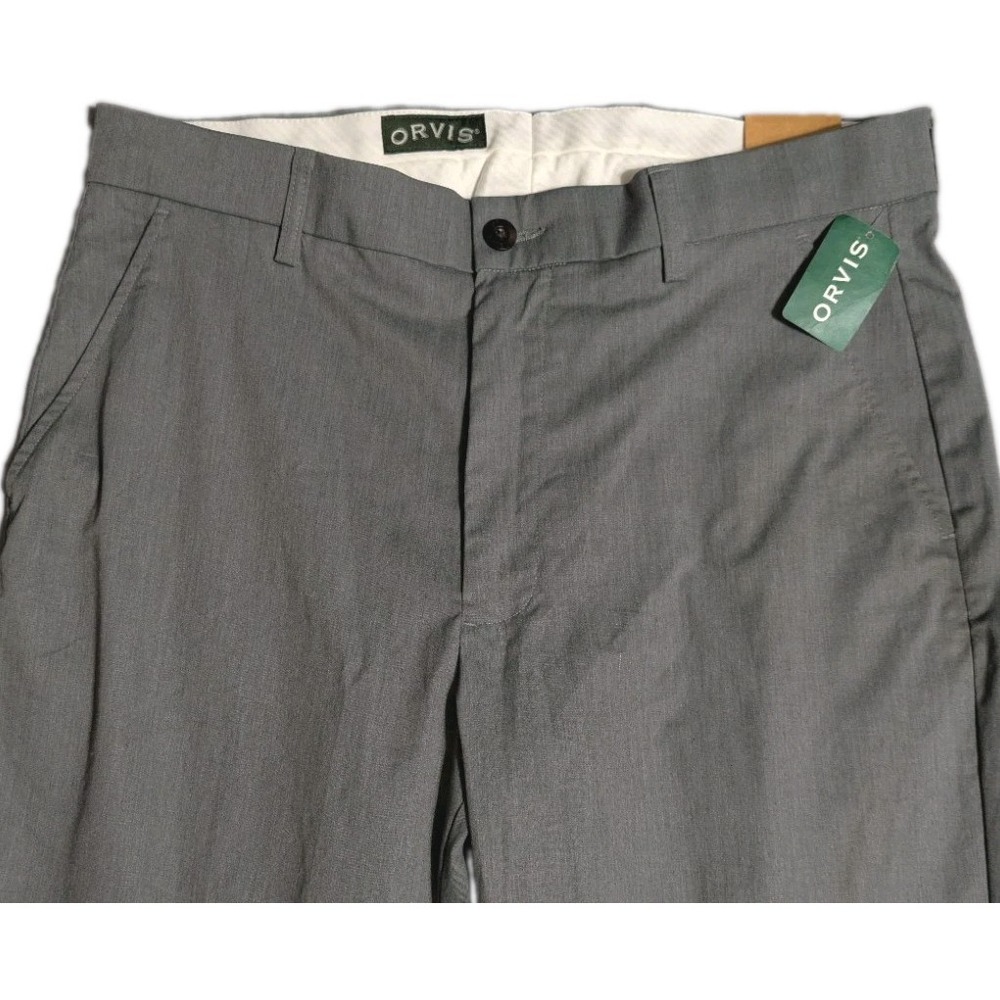 Orvis Most Comfortable Chinos Mens 34x29 Gray Stretch Pants NWT - Picture 5 of 8